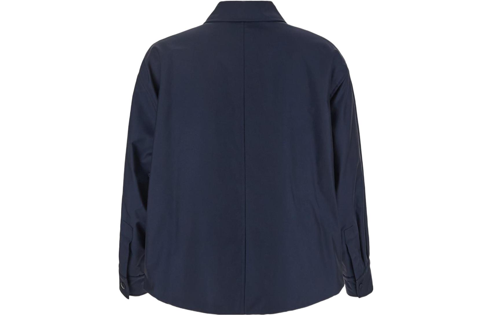 Lookbook ヴァレンティノ FW22 メンズ ロゴパッチ付き 長袖ジャケット ネイビーブルー 1V3CIF808J5589