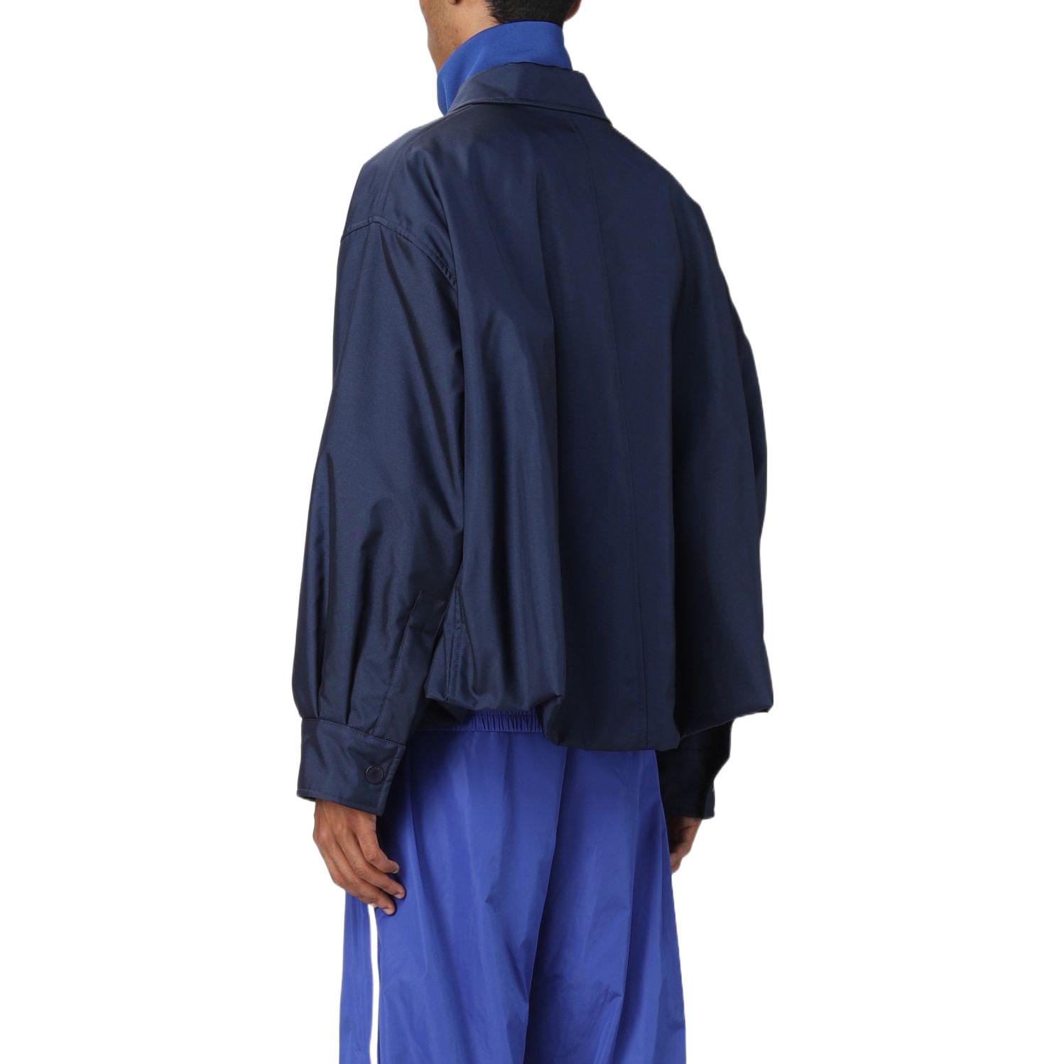 Purchase ヴァレンティノ FW22 メンズ ロゴパッチ付き 長袖ジャケット ネイビーブルー 1V3CIF808J5589