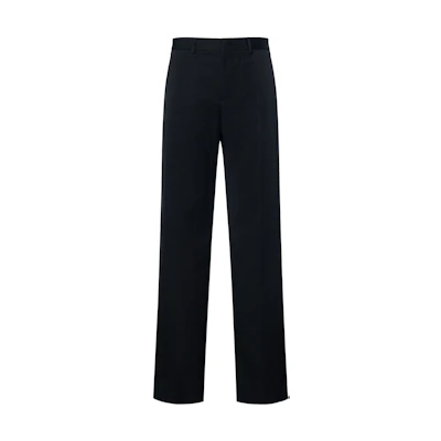 Valentino FW22 Solid Slim Fit Casual Pants Men Black 1V3RBI608HU0NO