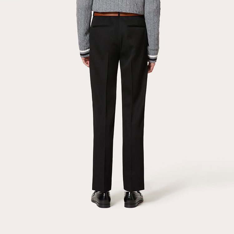 Shop Pantalones Casuales Slim Fit Negros Hombre Valentino FW22 1V3RBI608HU0NO