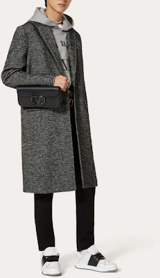 Valentino FW22 男士深灰色鉚釘針織中長款單排扣大衣 1V3CAD558LC0NI Purchase Valentino FW22 男士深灰色鉚釘針織中長款單排扣大衣 1V3CAD558LC0NI