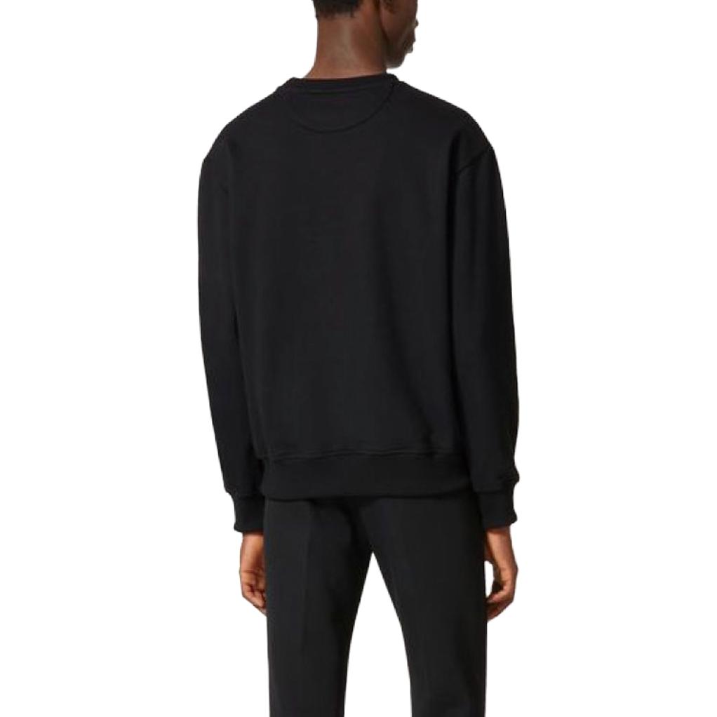Shop 발렌티노 FW23 블랙 로고 프린트 크루넥 스웻셔츠. 4V3MF26W9UG0NO