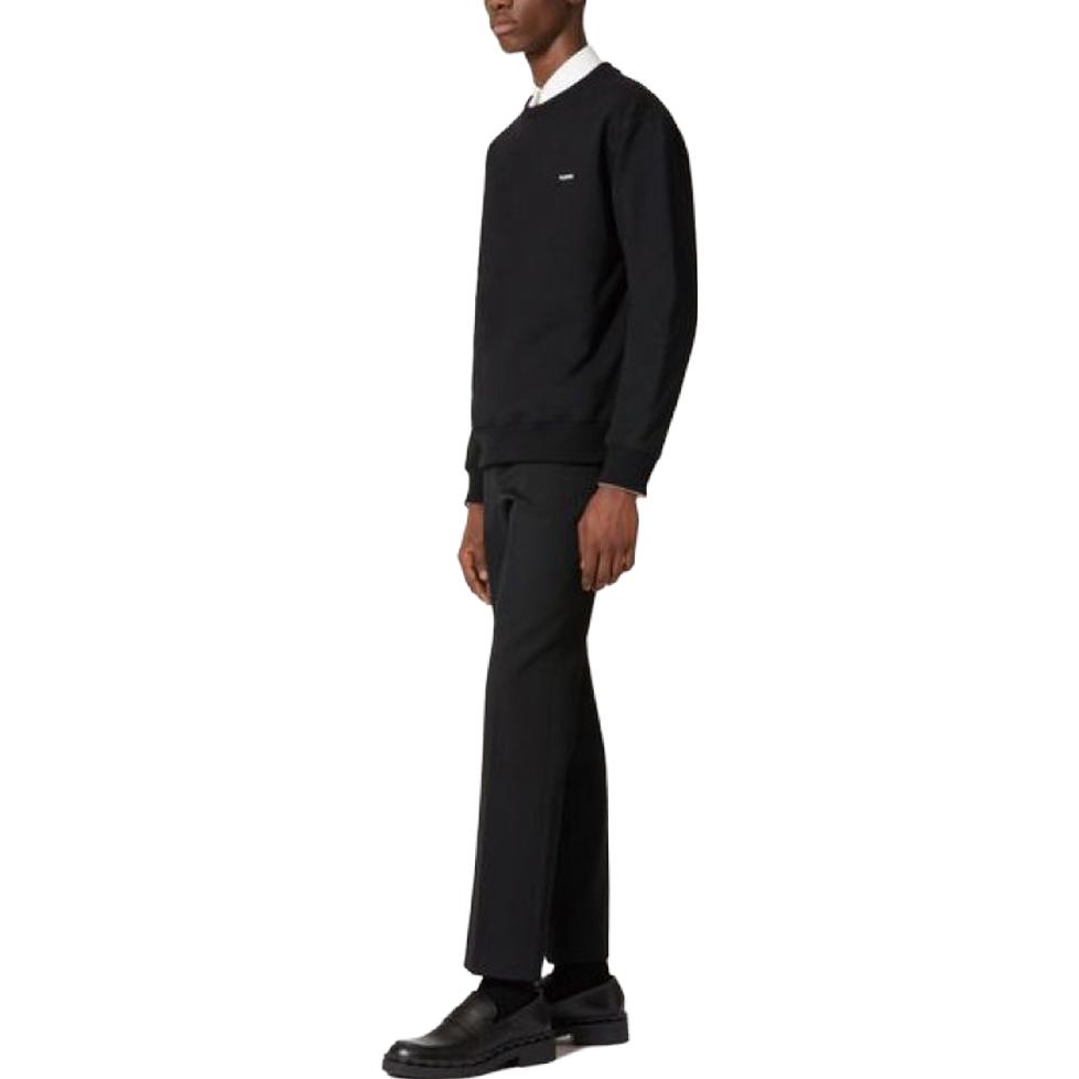 Purchase 발렌티노 FW23 블랙 로고 프린트 크루넥 스웻셔츠. 4V3MF26W9UG0NO