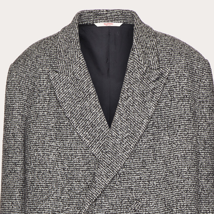 Details for Valentino FW23 灰色双排扣中长大衣 3V0CAH209RJ080