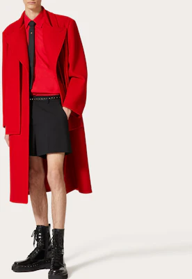 Valentino FW23 红色中长款外套 3V0CAH059RG157 Shop Valentino FW23 红色中长款外套 3V0CAH059RG157