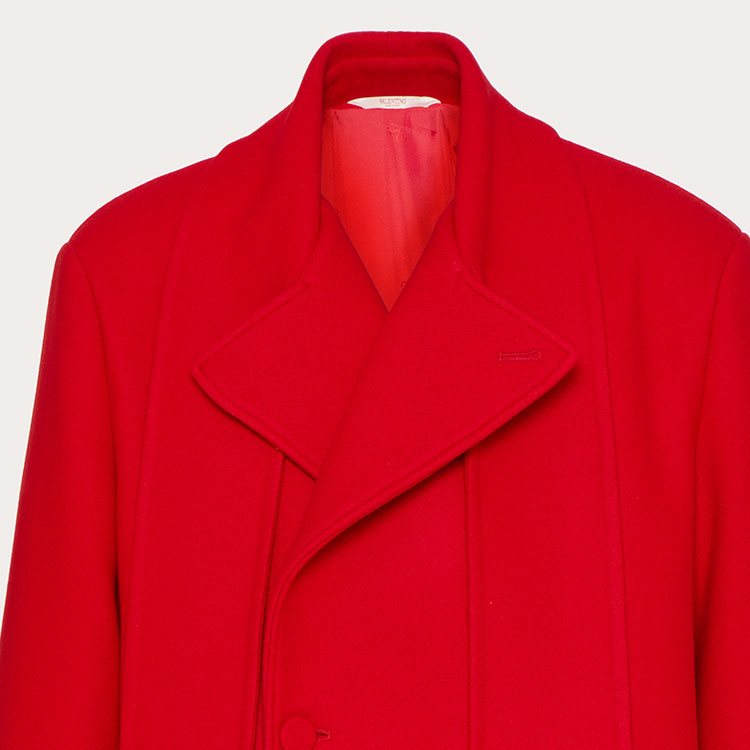 Sizing Valentino FW23 红色中长款外套 3V0CAH059RG157