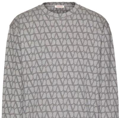 Sudadera Valentino FW23 Gris con Logo Integral - Ropa Casual. 4V3MF26W9W1-YD5 Sizing Sudadera Valentino FW23 Gris con Logo Integral - Ropa Casual. 4V3MF26W9W1-YD5