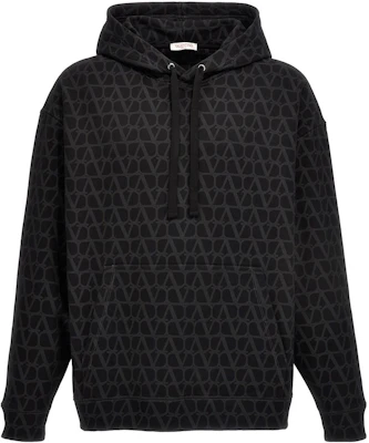 Valentino FW23 全版Logo印花抽繩連帽衫 黑色 3V3MF25R9KDMXM Buy Valentino FW23 全版Logo印花抽繩連帽衫 黑色 3V3MF25R9KDMXM