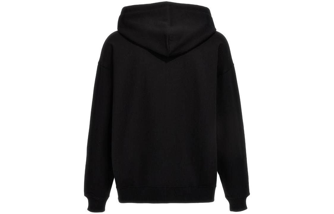 Lookbook Valentino 男士字母印花黑色連帽上衣 FW23. 3V3MF25R9J6N01