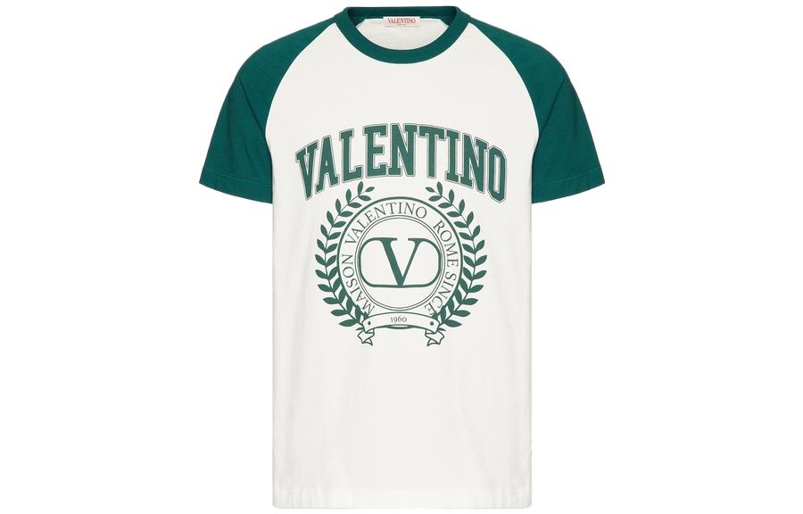 Valentino FW23 Multicolor Logo Print Crewneck T-Shirt for Men 3V3MG11Z9J5I81 圖 2