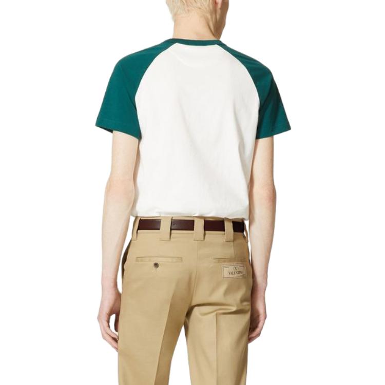 Valentino FW23 Multicolor Logo Print Crewneck T-Shirt for Men 3V3MG11Z9J5I81 圖 5