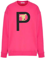 Valentino FW23 Pink Letter Print Crewneck Sweatshirt Unisex ZVPMFF0188P61Q Valentino FW23 Pink Letter Print Crewneck Sweatshirt Unisex ZVPMFF0188P61Q