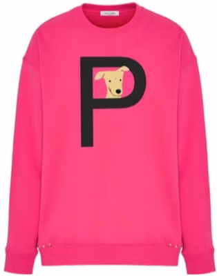 Valentino FW23 Sweater Pink Letter Print Crewneck Unisex ZVPMFF0188P61Q Buy Valentino FW23 Sweater Pink Letter Print Crewneck Unisex ZVPMFF0188P61Q