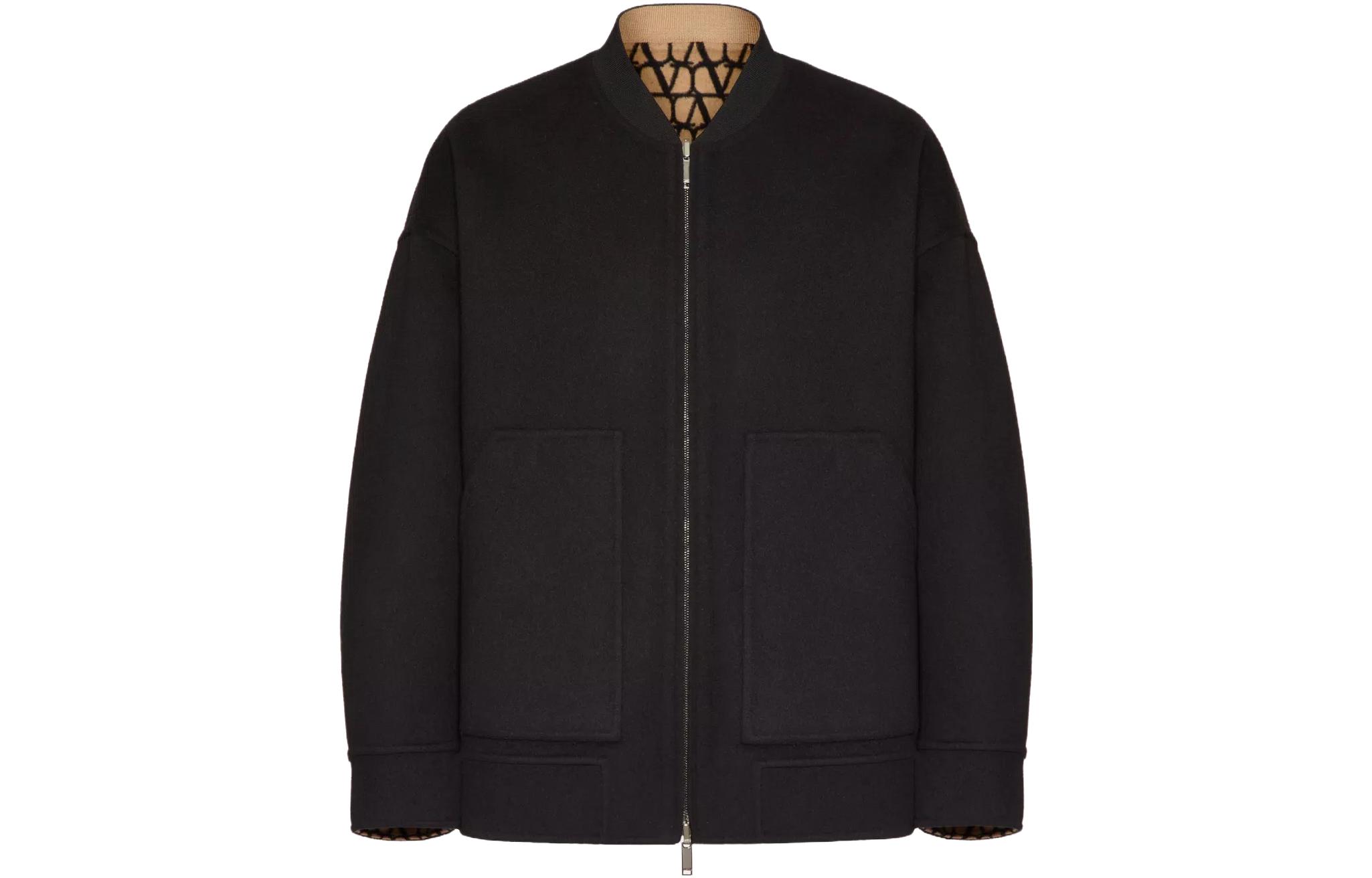 Valentino FW23 Reversible Relaxed Fit Zip Jacket Black 3V3CIM357YBKFY