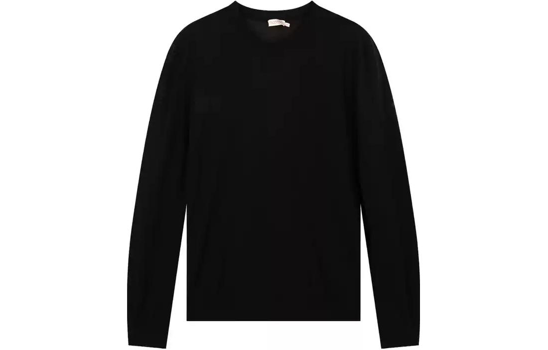 Order Valentino FW23 Sweater Crewneck Polos Warna Hitam. XVDKC10C6LE0NO