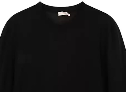 Valentino FW23 Sweater Crewneck Polos Warna Hitam. XVDKC10C6LE0NO Shop Valentino FW23 Sweater Crewneck Polos Warna Hitam. XVDKC10C6LE0NO