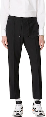 Valentino FW24 Pantalones Casuales Negros Plisados con Cordón Ajustable. 5V3RB52225S0NO Shop Valentino FW24 Pantalones Casuales Negros Plisados con Cordón Ajustable. 5V3RB52225S0NO