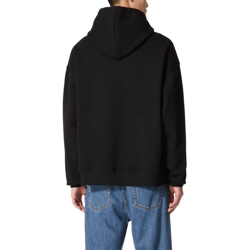 Valentino FW24 Solid Logo Patch Oversized Hoodie  Black. 5V3MF25RADJ-0NO 圖 4