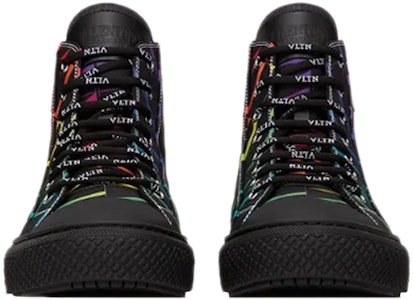 발렌티노 가라바니 블랙 캔버스 하이탑 VY2S0D51WEFAZ8 Shop 발렌티노 가라바니 블랙 캔버스 하이탑 VY2S0D51WEFAZ8