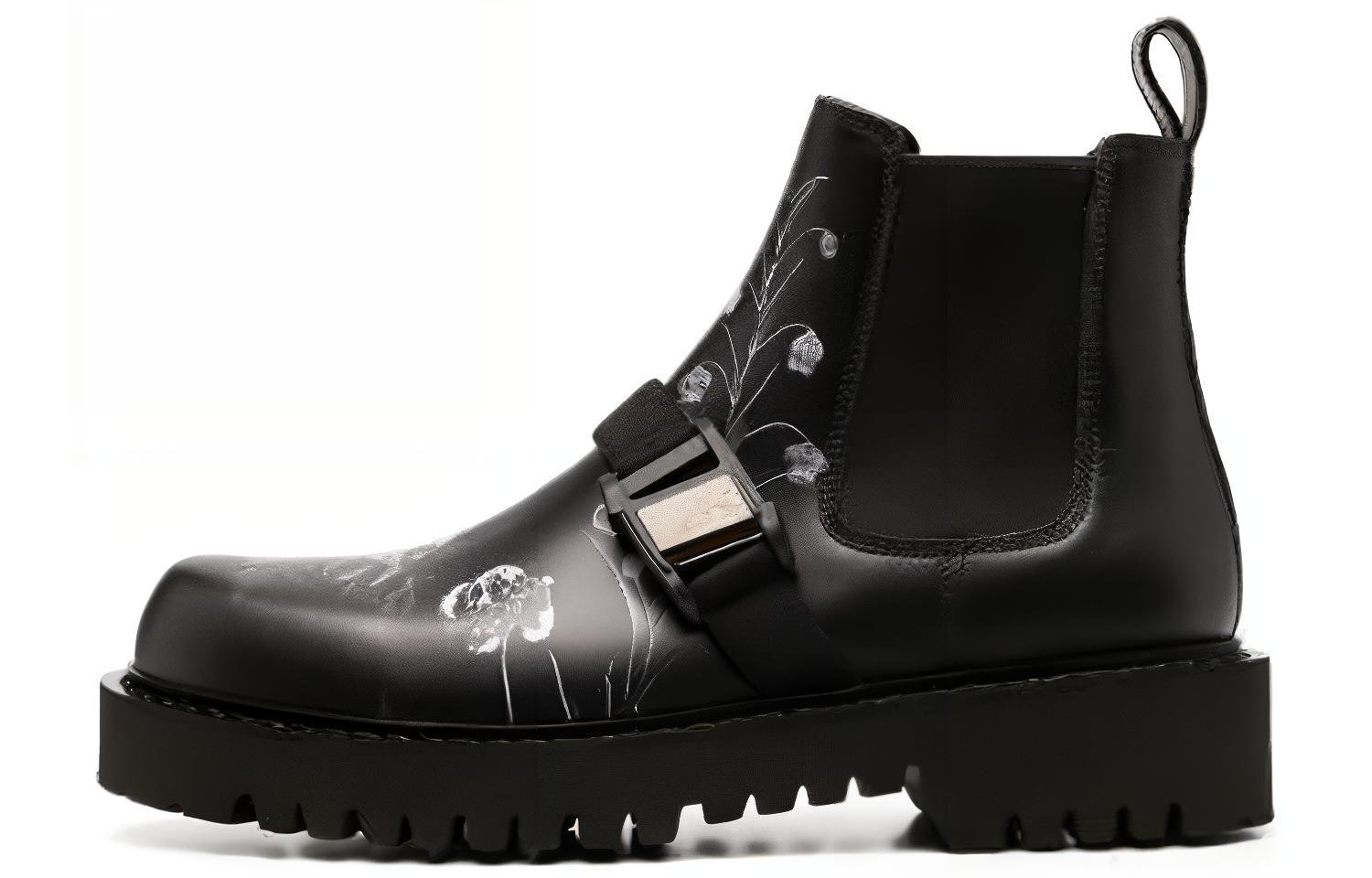 Valentino Garavani 'Black Leather Chelsea Boot' UY0S0D90RYXAT0