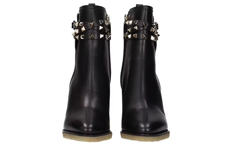 Lookbook Valentino Garavani 'Black Leather Wedge Ankle Boot' S0Z84MHQ0NO