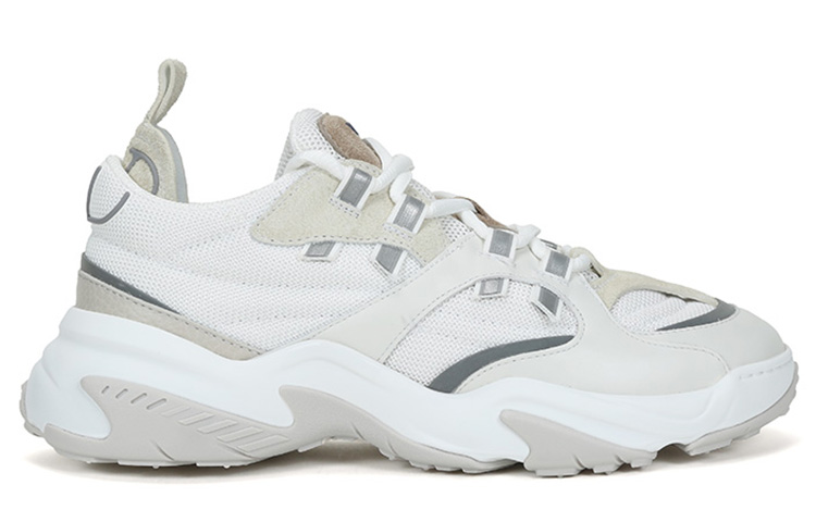 Valentino Garavani Knit Lace-Up 'Dad Shoes White Grey' 圖 2