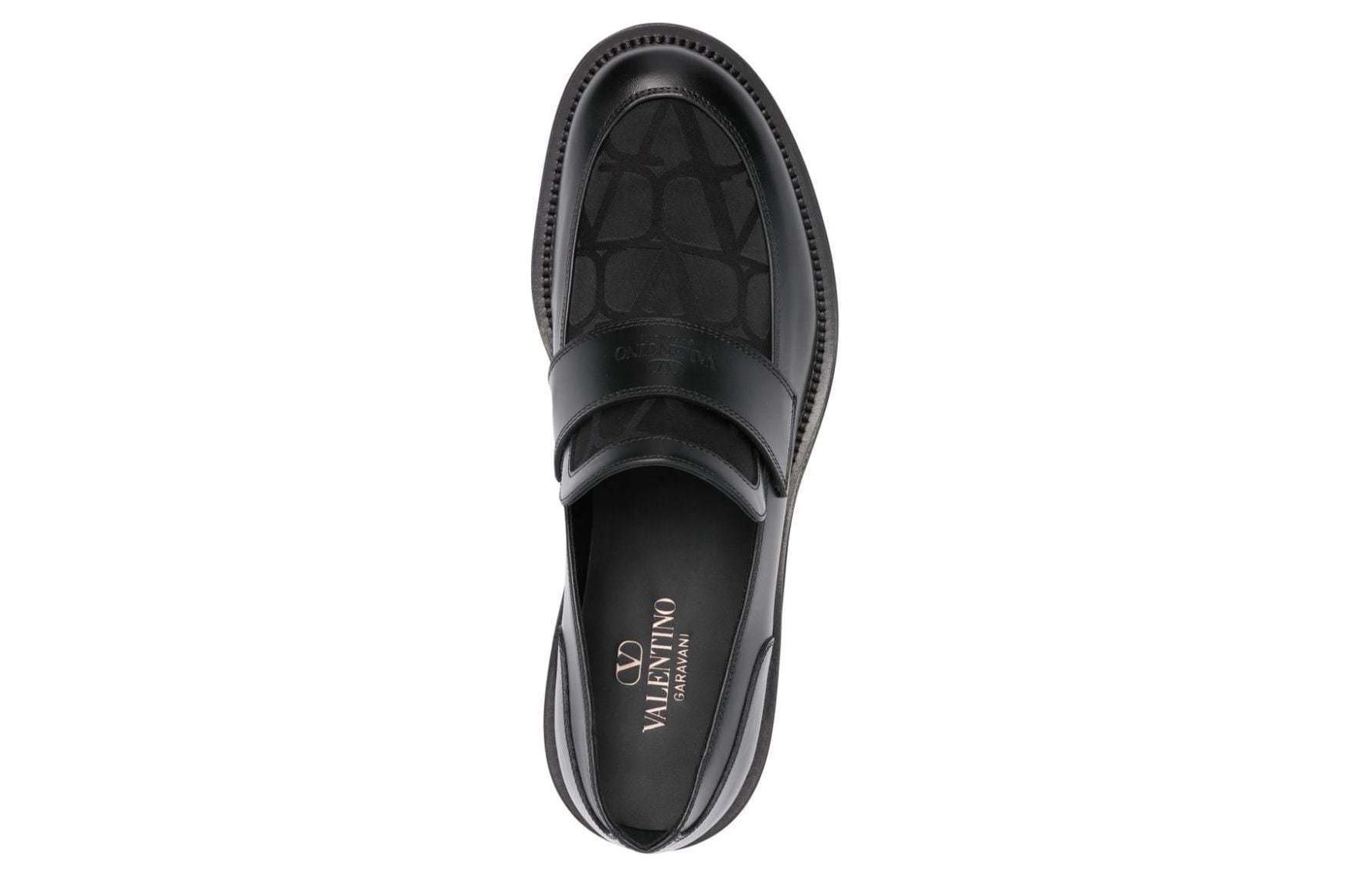 Valentino Garavani Leather Loafer 'Black CMFT' 圖 4