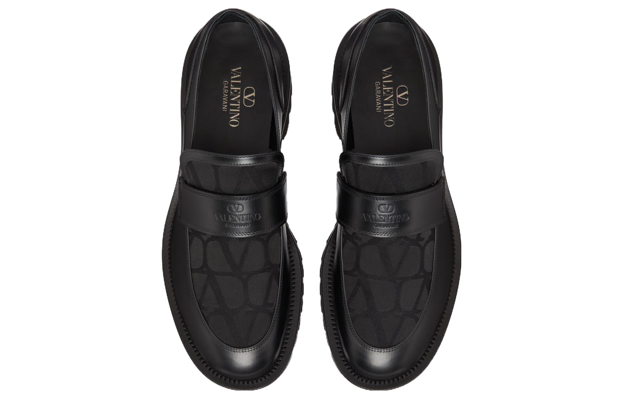 Valentino Garavani Leather Loafer 'Black CMFT' 圖 5