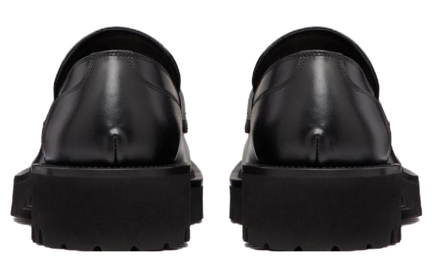 Valentino Garavani Leather Loafer 'Black CMFT' 圖 6