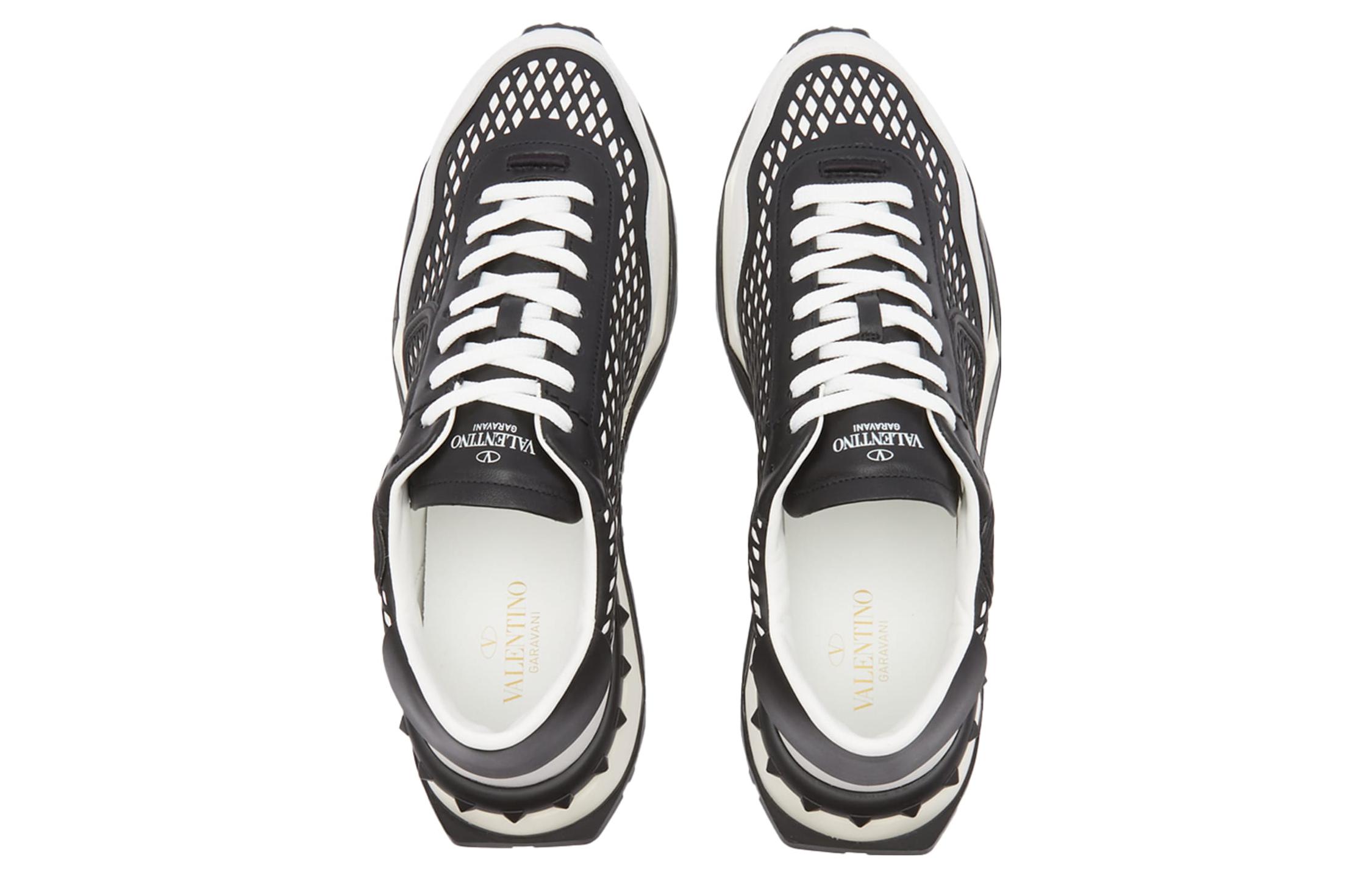 Valentino GARAVANI Low-Top Sneaker 'Black and White Fashion Strap' 圖 4