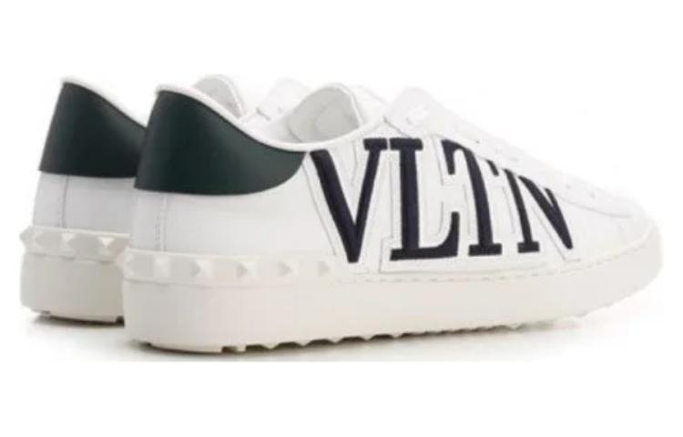 Shop Valentino Garavani Sepatu Rendah 'Hijau Hitam Logo Timbul' 1Y2S0830BAA7QD