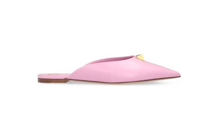 Valentino Garavani Maxi Stud Mules 'Purple'