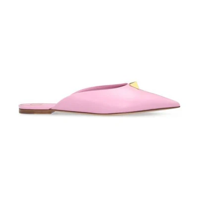 Valentino Garavani Maxi Stud Mules 'Purple'