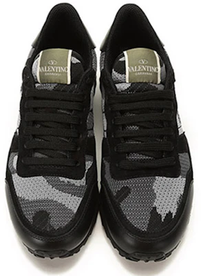 范倫鐵諾·嘉拉瓦尼 Rockrunner 织物系带休閒運動鞋 迷彩黑 Shop 范倫鐵諾·嘉拉瓦尼 Rockrunner 织物系带休閒運動鞋 迷彩黑