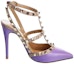 Buy Valentino Garavani Rockstud 'Pam Kasut Kulit 82' 2W2S0393VOD07ZPurple