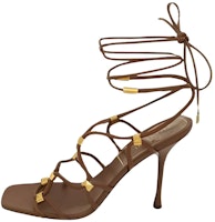 Valentino Garavani Rockstud Sandal 'Brown' 2W2S0GB6XLXL94 Valentino Garavani Rockstud Sandal 'Brown' 2W2S0GB6XLXL94