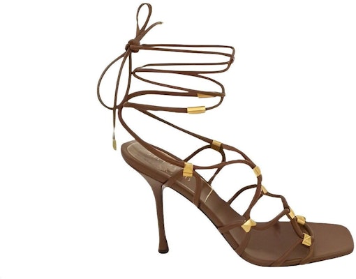 Valentino Garavani Rockstud Sandal 'Brown' 2W2S0GB6XLXL94 Order Valentino Garavani Rockstud Sandal 'Brown' 2W2S0GB6XLXL94