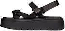 Buy Valentino Garavani Uniqueform 'Sandal Platform Hitam dengan Tali' VY2S0E09WJJ0NO