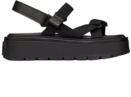 Order Valentino Garavani Uniqueform 'Black Strap Platform Sandals' VY2S0E09WJJ0NO