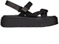 Order Valentino Garavani Uniqueform 'Sandal Platform Hitam dengan Tali' VY2S0E09WJJ0NO