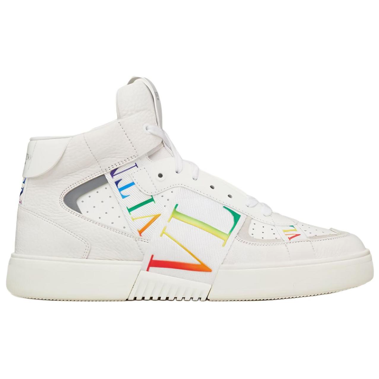 Valentino Garavani VL7N 'White Calfskin Mid-Top Fashion Sneakers' 圖 2