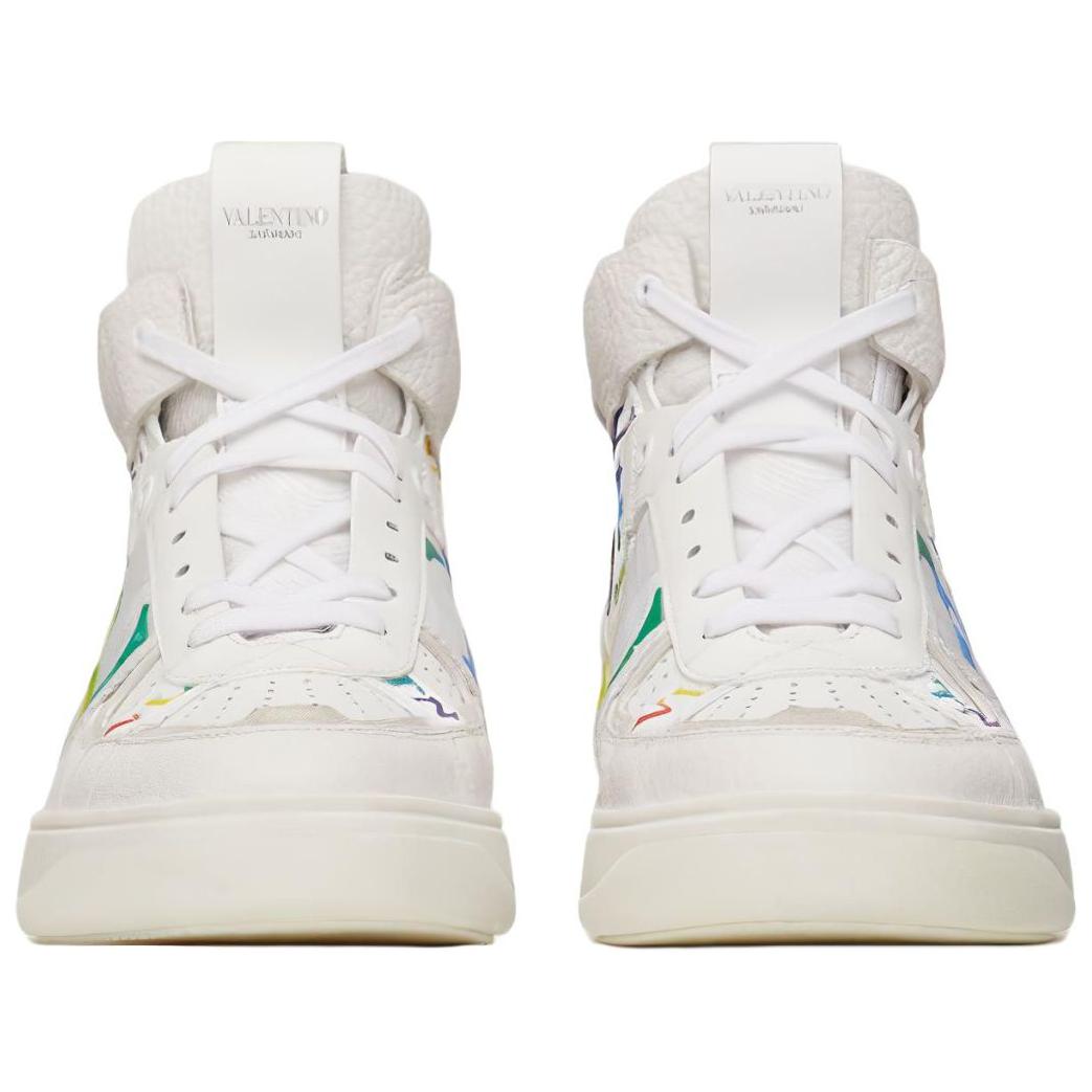Valentino Garavani VL7N 'White Calfskin Mid-Top Fashion Sneakers' 圖 4