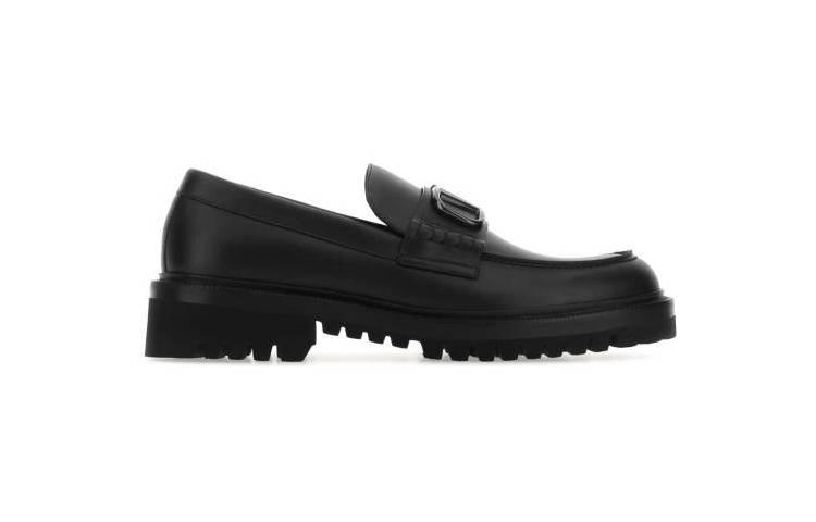 Valentino Garavani Vlogo Loafer 'Black Leather'