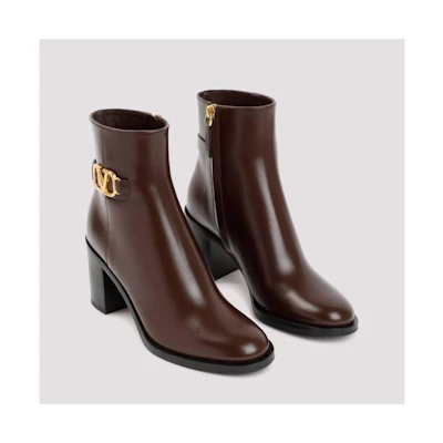 Valentino Garavani VLOGO Signature Ankle Boots 'Brown'