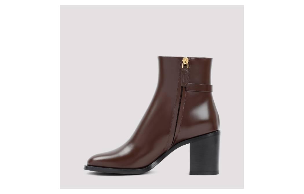 Valentino Garavani VLOGO Signature Ankle Boots 'Brown' 圖 2