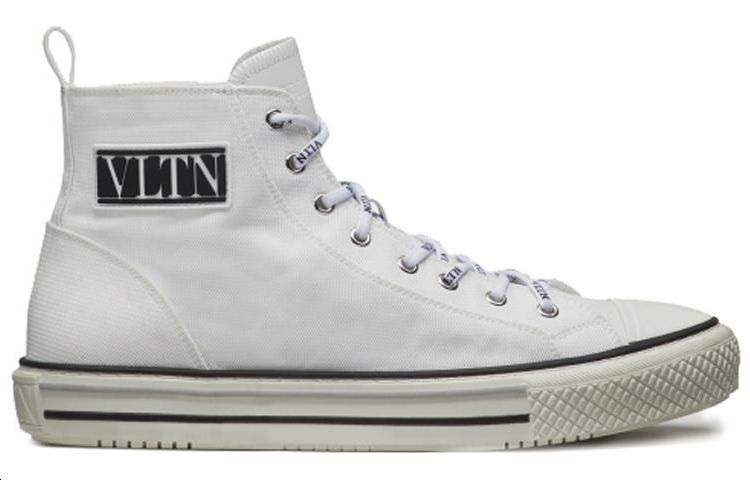 Order 華倫天奴 Valentino Giggies 織物 簡約舒適圓頭 時尚板鞋 男款 白色