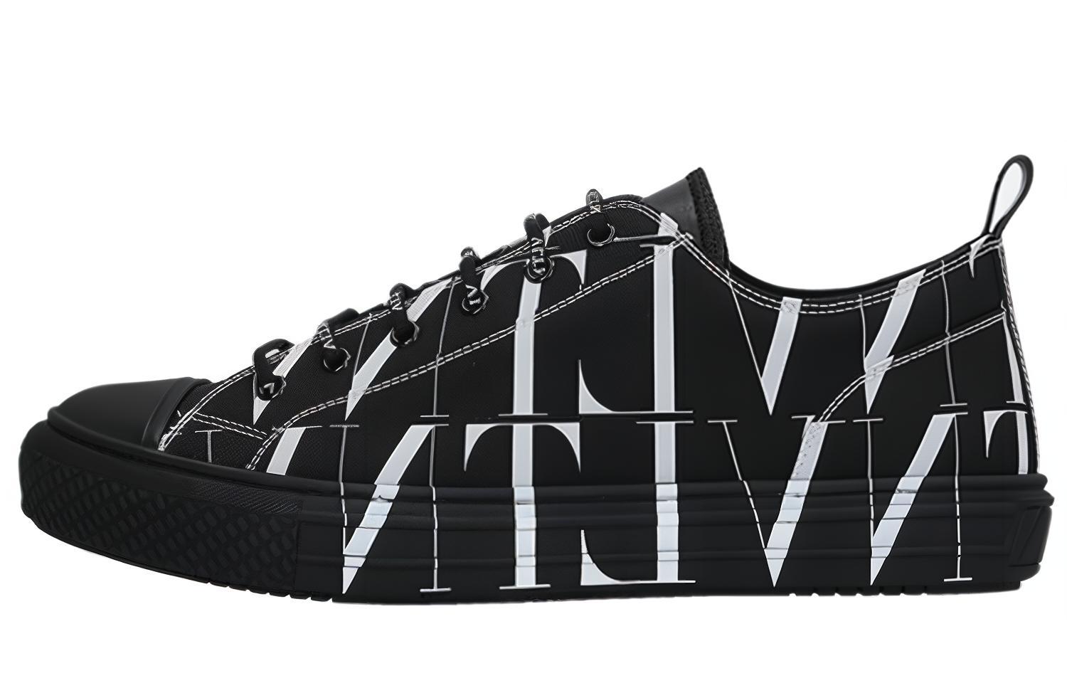 Valentino Giggies Low 'VLTN All Over Print - Black'
