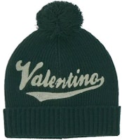 Valentino Green Wool Knit Beanie Unisex Comfortable Minimalist Design 1Y2HB01FLLGJS8 Valentino Green Wool Knit Beanie Unisex Comfortable Minimalist Design 1Y2HB01FLLGJS8