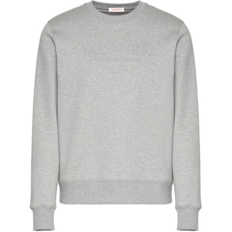 Valentino Grey Lettering Loose-Fit Crewneck Sweatshirt VMF27PA7G080