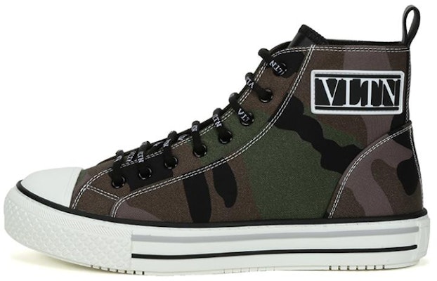 Valentino High-Top Camouflage Sneakers 'Military Green' UY2S0D51USG34P Buy Valentino High-Top Camouflage Sneakers 'Military Green' UY2S0D51USG34P